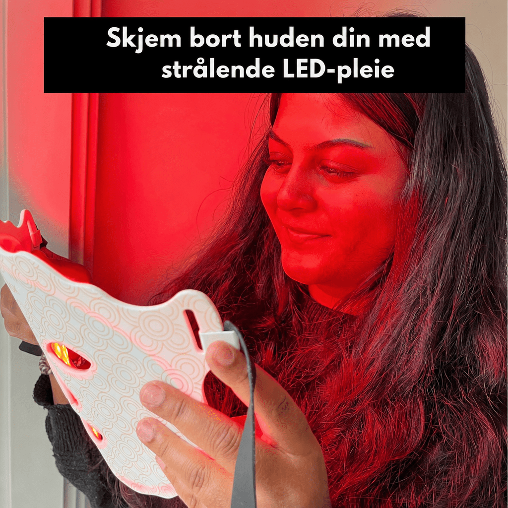 LED Maske 2.0™ – Lysterapi - maske som lysner, strammer opp og jevner ut huden din - AVABeauty.no